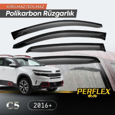 Citroen C5 Aircross 2016 + Cam Rüzgarlığı V2 Düz