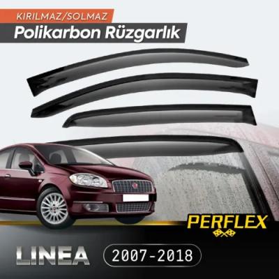 Perflex Polikarbon Kırılmaz Rüzgarlık V2 Mugen Fiat Linea 2007-2018